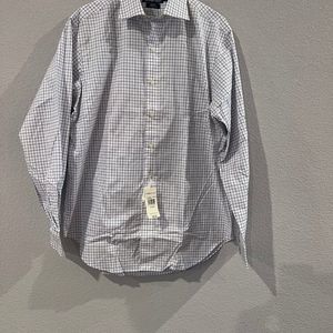 Polo by Ralph Lauren Men's Long Sleeve Check Shirt White Size 16